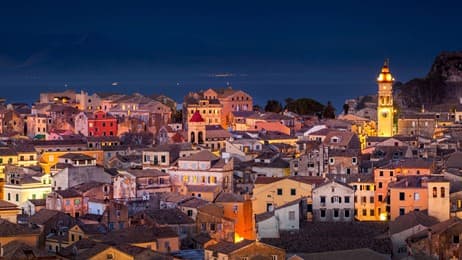 紺碧の夜空に映える美しい街並み thumbnail