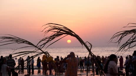 Chhath on the shore thumbnail