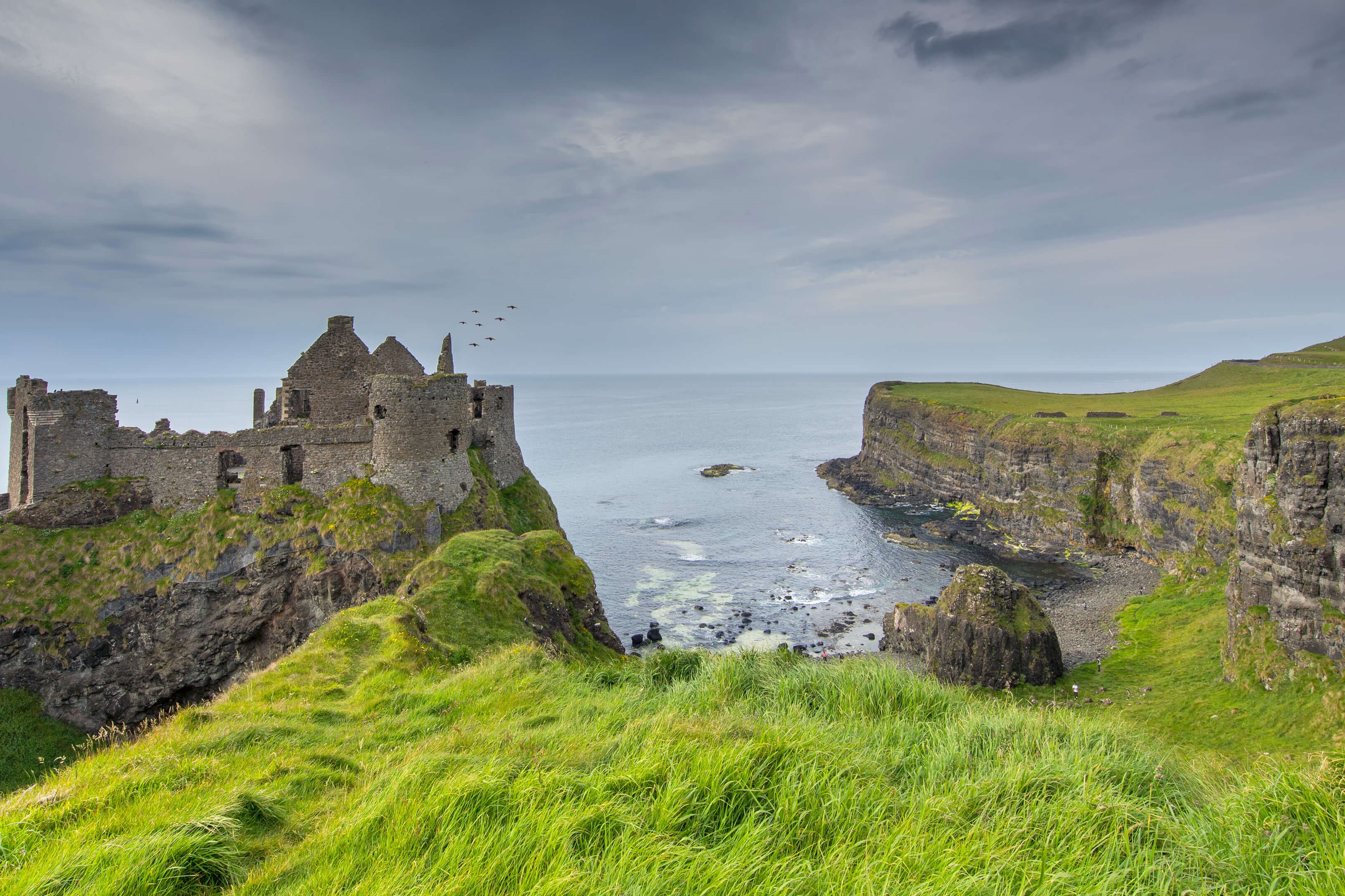 Castle on the rocks by Microsoft | Wallpapers | WallpaperHub